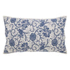 Dorset Navy Floral King Sham 21x37 - The Village Country Store 