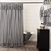 Annie Buffalo Black Check Ruffled Shower Curtain 72x72 - The Village Country Store 