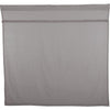 Burlap Dove Grey Shower Curtain 72x72 - The Village Country Store 