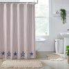 Celebration Applique Star Shower Curtain 72x72 - The Village Country Store 