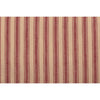 Sawyer Mill Red Ticking Stripe Shower Curtain 72x72 - The Village Country Store 