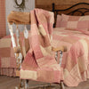 Sawyer Mill Red Block Quilted Throw 60x50 - The Village Country Store 