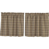 Sawyer Mill Charcoal Plaid Tier Set of 2 L24xW36 - The Village Country Store 