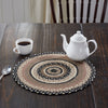 Sawyer Mill Charcoal Creme Jute Trivet 15 - The Village Country Store 