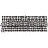 Annie Buffalo Black Check Ruffled Valance 16x60 - The Village Country Store 