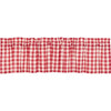 Annie Buffalo Red Check Valance 16x72 - The Village Country Store 