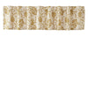 Dorset Gold Floral Valance 16x72 - The Village Country Store 