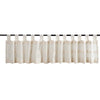 Quinn Creme Tab Top Valance 16x90 - The Village Country Store 