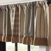 Sawyer Mill Charcoal Patchwork Valance 19x72 - The Village Country Store 