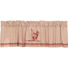 Sawyer Mill Red Chicken Valance Pleated 20x72 - The Village Country Store 