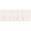 Simple Life Flax Antique White Ruffled Valance 16x60 - The Village Country Store 