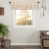 Simple Life Flax Natural Ruffled Valance 16x60 - The Village Country Store 