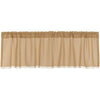 Tobacco Cloth Khaki Valance Fringed 16x60 - The Village Country Store 