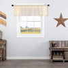 Tobacco Cloth Natural Valance Fringed 16x60 - The Village Country Store 