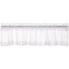 White Ruffled Sheer Valance 16x72 - The Village Country Store 
