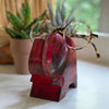Elephant Eyeglass Stand in Red Wash - The Village Country Store 