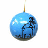 Handpainted Nativity Papier Mache Hanging Ball Ornament - The Village Country Store 