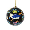 Handpainted Ornament Birds and Flowers, Black - Pack of 3 - The Village Country Store 