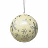 Handpainted Ornaments, Silver Snowflakes - Pack of 3 - The Village Country Store 
