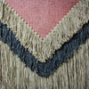 Handwoven Boho Wall Hanging, Pink with Cream Fringe - The Village Country Store 