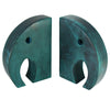 Teal Elephant Book Ends, Carved Gorara Soapstone - The Village Country Store 