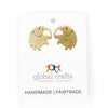 Elephant Brass Stud Earrings - The Village Country Store 