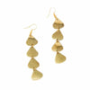 Geometric Tiered Brass Drop Earrings - The Village Country Store 