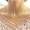 Silverpolished Heart Necklace - The Village Country Store 