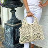 Macrame Bag with Wooden Handle - The Village Country Store 