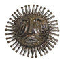 10" Haitian Metal Steel Drum Sun Face in Natural - Caribbean Craft - The Village Country Store 