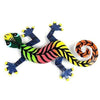 Eight Inch Striped Metal Gecko - Caribbean Craft - The Village Country Store 