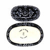 Encantada Handmade Pottery Butter Dish, Black & White - The Village Country Store 