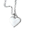 Corazon Blanco White Heart Pendant with Chain - The Village Country Store 