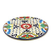 Handmade Pottery 8" Trivet or Wall Hanging, Dots & Flowers - Encantada - The Village Country Store 