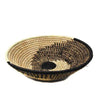 Woven Sisal Fruit Basket, Spiral Pattern in Natural/Black - The Village Country Store 