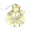 White Angel Felt Ornament - Global Groove (H) - The Village Country Store 