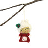 Hand Felted Christmas Ornament: Mrs. Claus - Global Groove (H) - The Village Country Store 