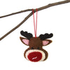 Hand Felted Christmas Ornament: Rudolph - Global Groove (H) - The Village Country Store 