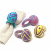 Easter Egg Napkin Rings, Set of Four Colors - Global Groove (T) - The Village Country Store 