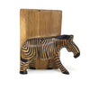 Carved Wood Zebra Book Ends, Set of 2 - The Village Country Store 