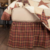 Abilene Star Queen Bed Skirt 60x80x16 - The Village Country Store 