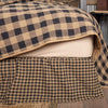 Black Check Queen Bed Skirt 60x80x16 - The Village Country Store 