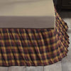 Heritage Farms Primitive Check Queen Bed Skirt 60x80x16 - The Village Country Store 