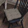 Black Check Chair Pad - The Village Country Store 