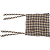 Black Check Chair Pad - The Village Country Store 