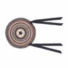 Colonial Star Jute Chair Pad Applique Star - The Village Country Store 