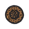 Black & Tan Jute Coaster Set of 6 - The Village Country Store 