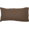 Black Check King Pillow Case Set of 2 21x40 - The Village Country Store 