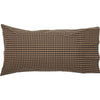 Black Check Star King Pillow Case Set of 2 21x40 - The Village Country Store 