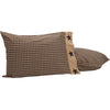 Black Check Star Standard Pillow Case Set of 2 21x30 - The Village Country Store 